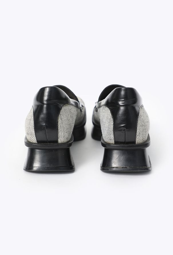 Prada S/S 1999 Platform Canvas Loafers - 5