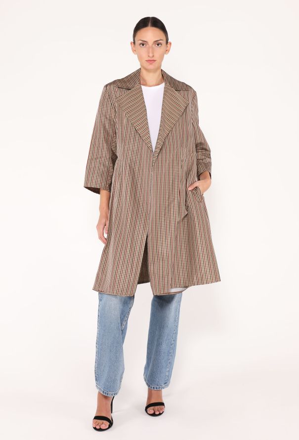 S/S 2001 Yeohlee Gingham Raincoat - 5