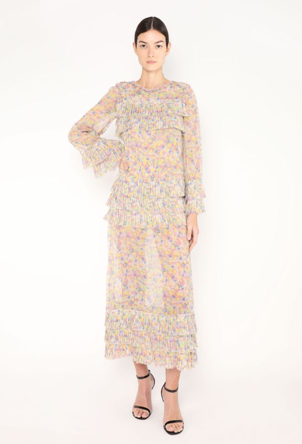 Chanel Resort 2011 Ruffled Chiffon Dress - 1