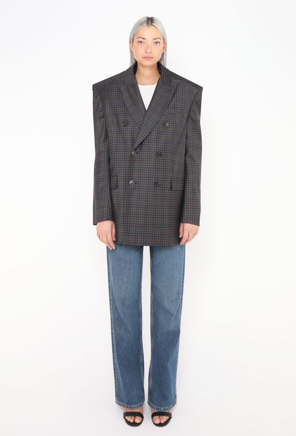 Balenciaga S/S 2017 Padded-Shoulder Blazer - 3