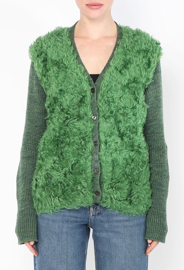 Prada F/W 2007 Shearling Knit Cardigan - 1