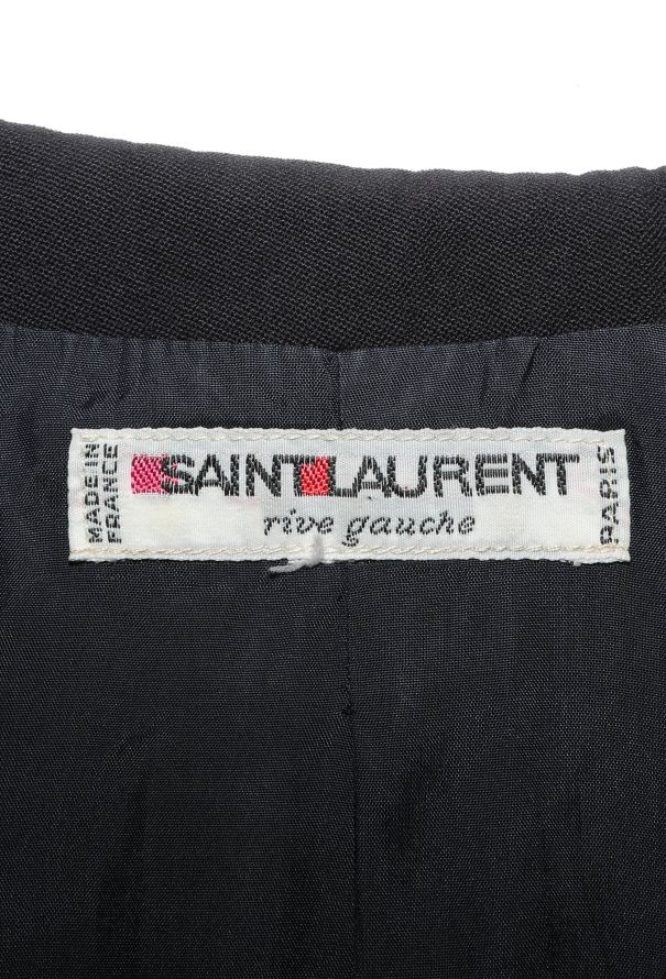 Saint Laurent Vintage Navy Cropped Bolero - 6