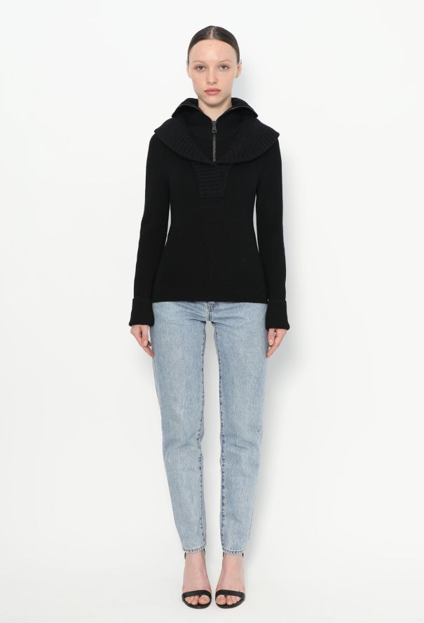 Balenciaga 2002 Double Collar Sweater - 6 Balenciaga 2002 Double Collar Sweater - 6