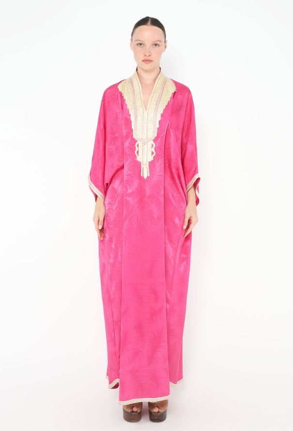 World Treasures Authentic Belted Jacquard Kaftan - 3