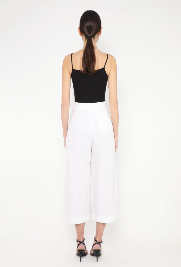 Céline Pleated Cotton Culottes - 4 Céline Pleated Cotton Culottes - 4