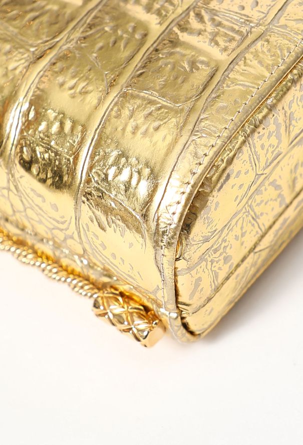 Chanel Rare Pre-Fall 2019 Gold Mini Evening Bag - 10 Chanel Rare Pre-Fall 2019 Gold Mini Evening Bag - 10