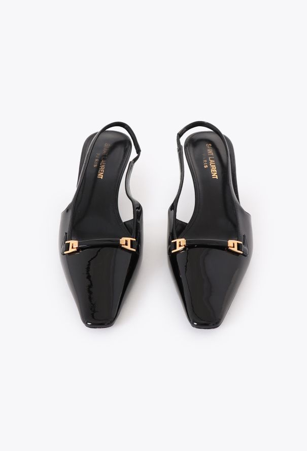 Saint Laurent 2024 Carine Patent Slingback Heels - 2