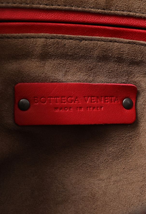 Bottega Veneta Red Intrecciato Nodini Crossbody Bag - 14 Bottega Veneta Red Intrecciato Nodini Crossbody Bag - 14
