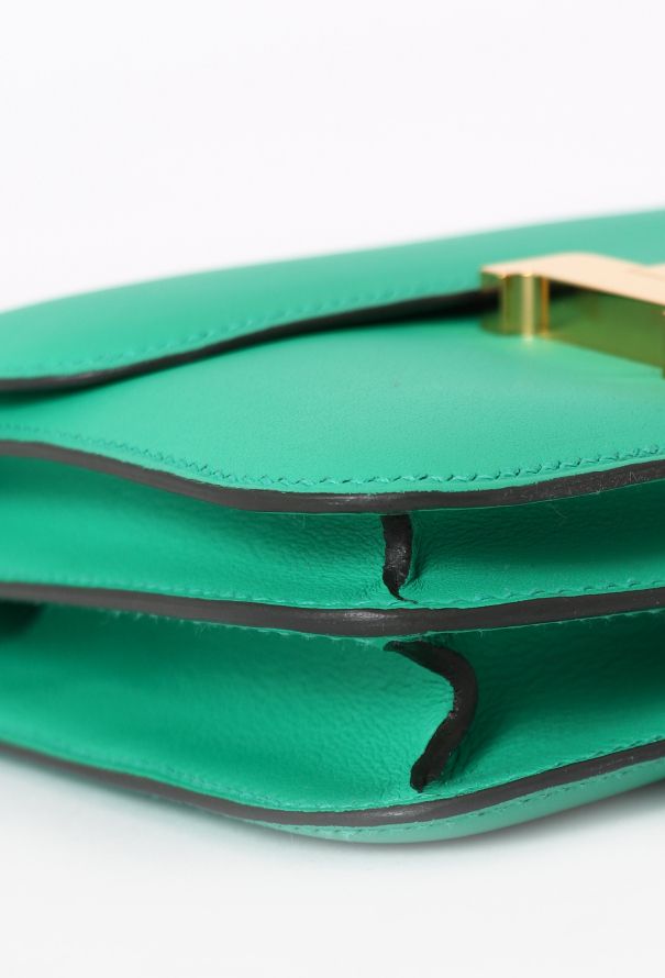 Hermès Menthe Swift Mini Constance III - 8