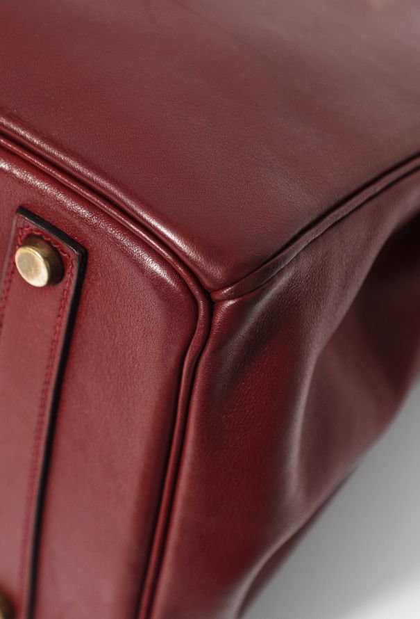 HERMES BIRKIN 35 Vibrato/Box carf leather Rouge garance □K Engraving H –  BRANDSHOP-RESHINE