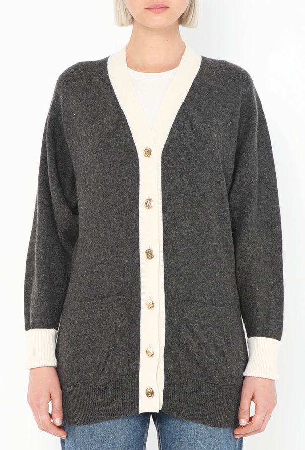 Chanel '90s Scottish Cashmere Cardigan - 1