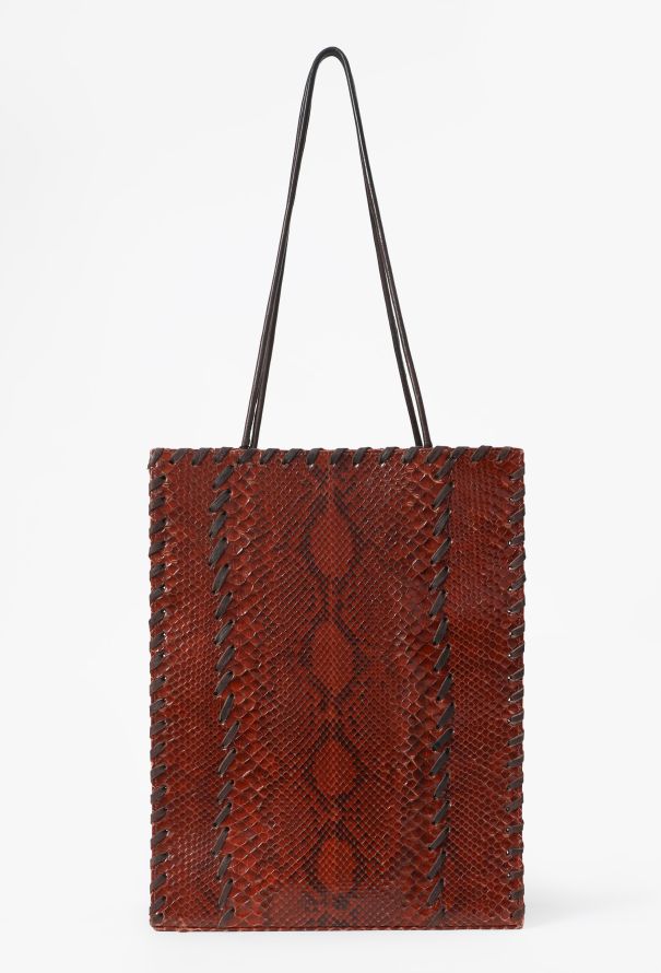 Saint Laurent Vintage Python Tote Bag - 1