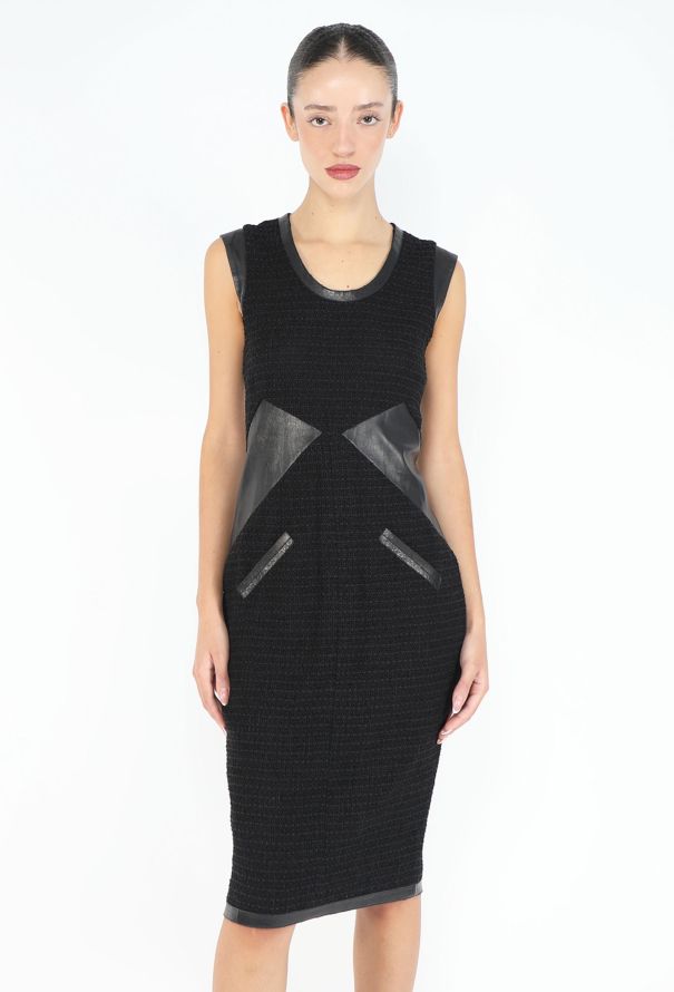 Chanel 2004 Tweed Patchwork Dress - 5