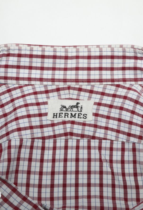 Hermès Checkered Cotton Shirt - 5