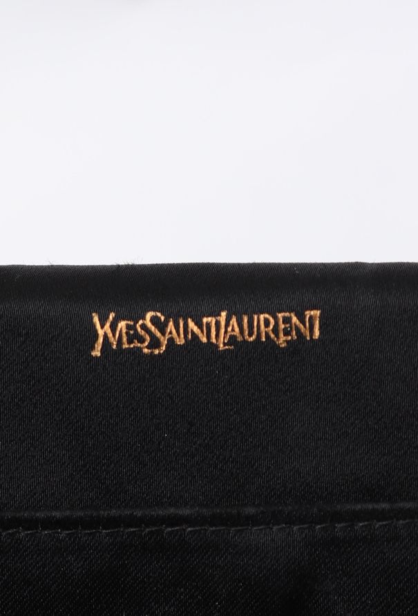 Saint Laurent '80 Couture Black Silk Clutch - 12 Saint Laurent '80 Couture Black Silk Clutch - 12