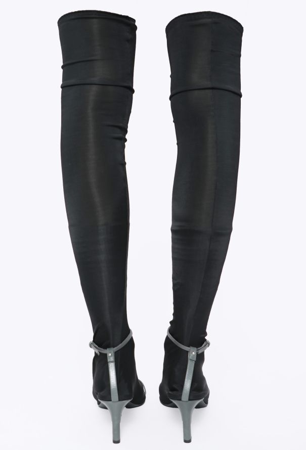Jil Sander S/S 2024 Mesh & Leather Legging Boots - 5