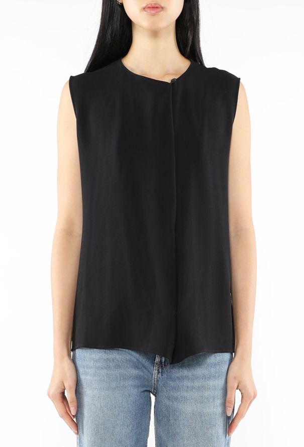 Hermès Martin Margiela Sleeveless Silk Top, 1990s - 1