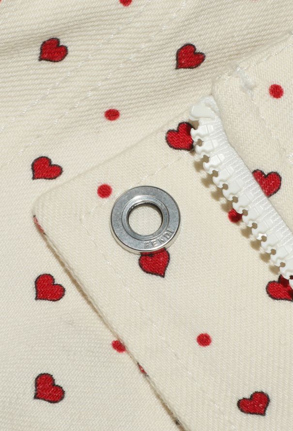 Fendi 2021 Denim Valentine Bomber Jacket - 8