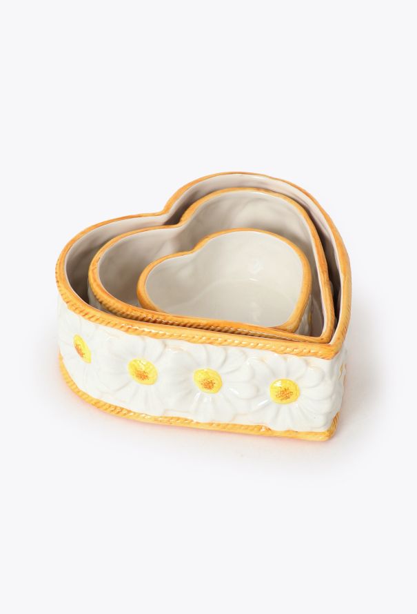 Dior 1960s Porcelain Heart Bowl Trio - 1