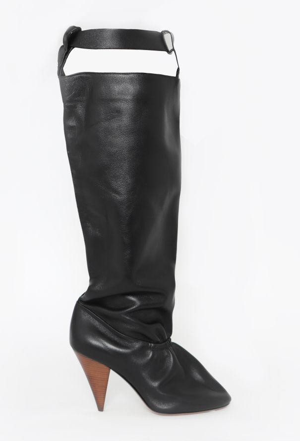 Céline Resort 2017 Ruched Leather Boots - 1