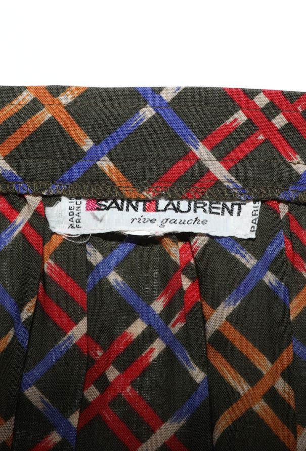 Saint Laurent Velvet Trim Peasant Skirt, F/W 1983 - 6