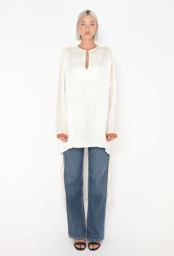 Loewe S/S 2019 Asymmetrical Silk Tunic - 1