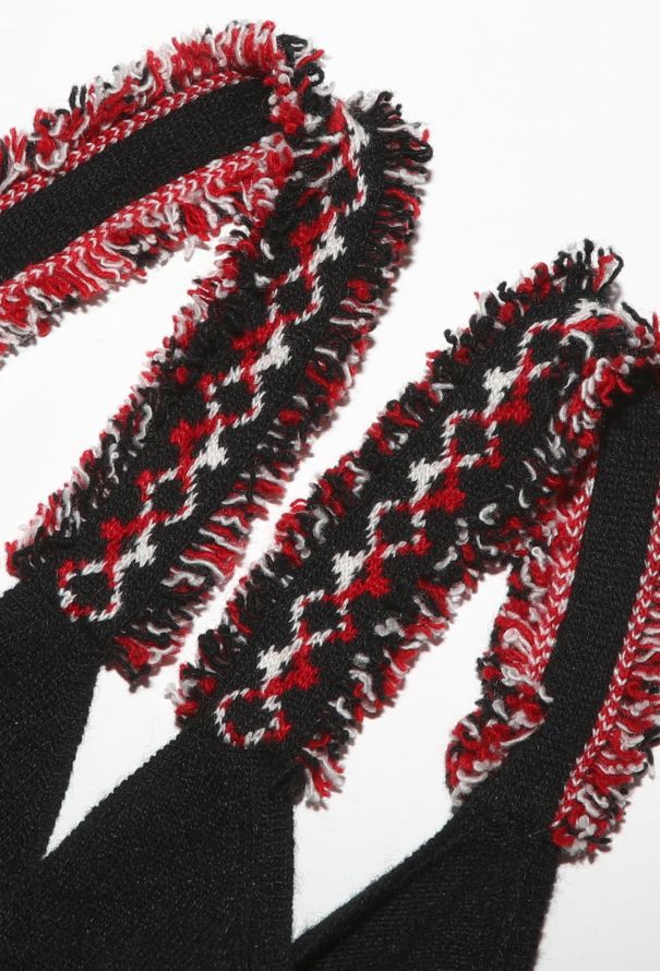 Chanel Frayed 'CC' Cashmere Tank - 8