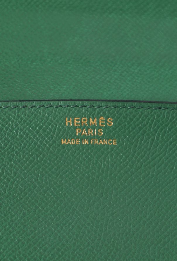 Hermès Rare '90 Green Courchevel Kelly Cross Briefcase - 12 Hermès Rare '90 Green Courchevel Kelly Cross Briefcase - 12
