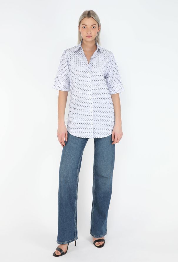 Céline Embroidered Pinstripe Shirt - 2
