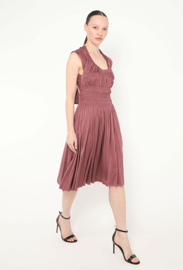 Bottega Veneta S/S 2007 Ruched Silk Halter Dress - 4 Bottega Veneta S/S 2007 Ruched Silk Halter Dress - 4