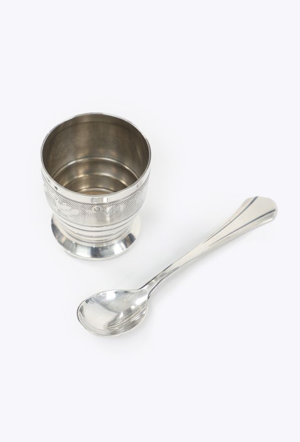 Vintage Objects & Decor 1960s Eldee Egg Cup & Spoon Set - 3