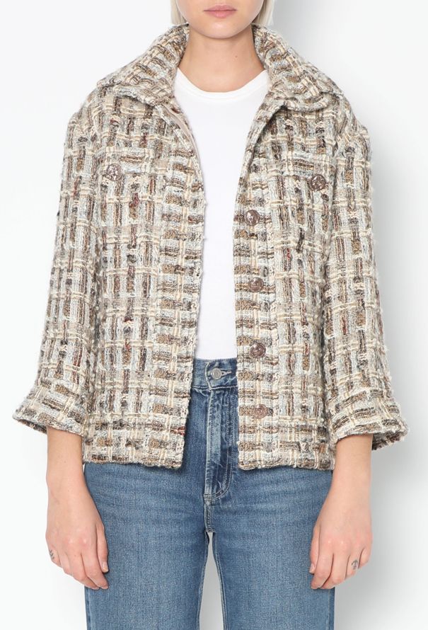 Chanel Pre-Fall 2016 Paris-Rome Tweed 'CC' Coin Jacket - 4