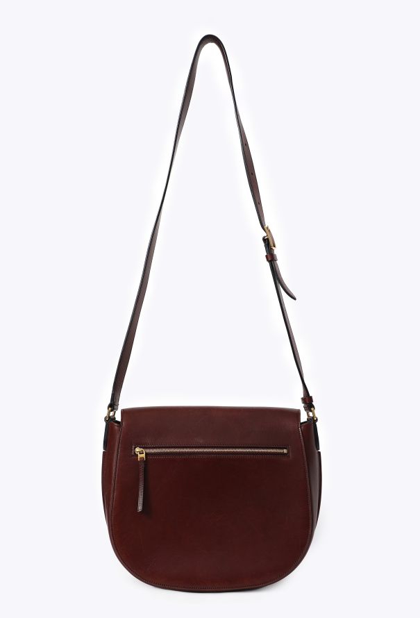 Céline Burgundy Medium Trotteur Crossbody Bag - 4