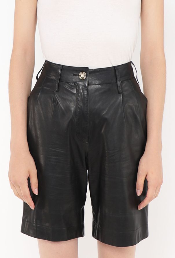 Chanel 2009 Lambskin 'CC' Shorts - 2