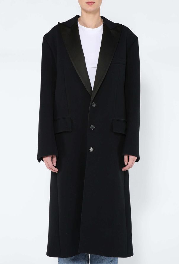Céline Iconic F/W 2017 Notched Smoking Coat - 4
