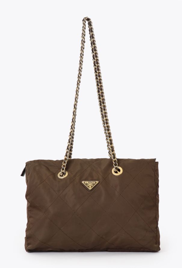 Prada 1995 Quilted Nylon Shoulder Bag - 1
