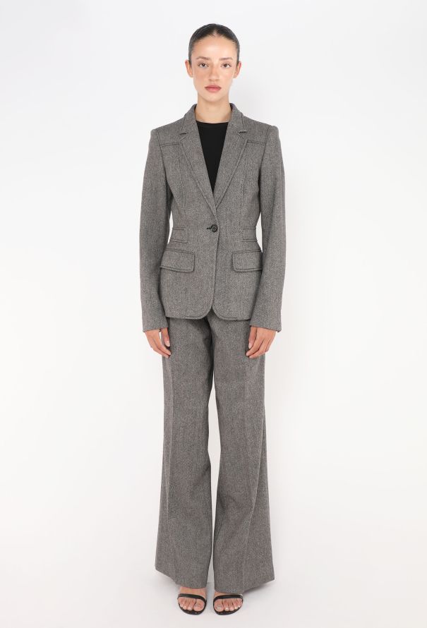Gucci Herringbone Flared Suit - 2