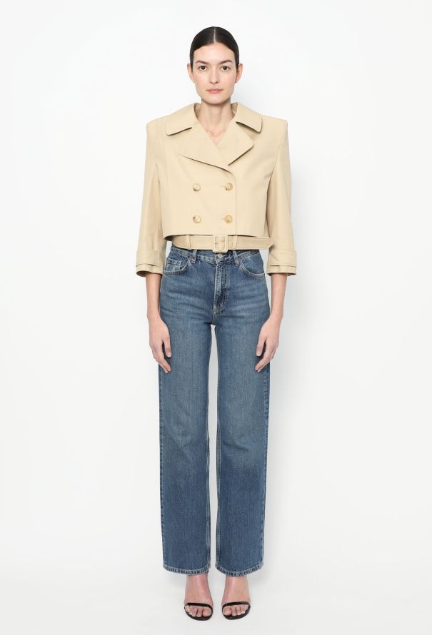 Coperni S/S 2023 Cropped Trench Jacket - 1