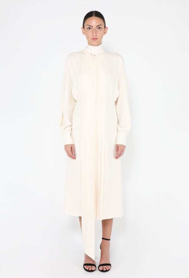 Valentino 2018 Cream Silk Dress - 1