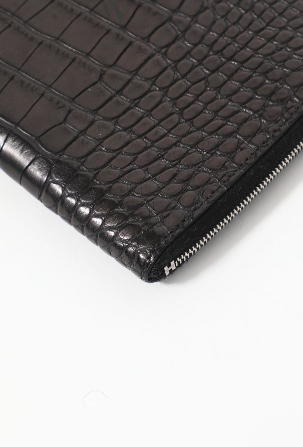 Louis Vuitton Black 2019 Crocodile Card Holder