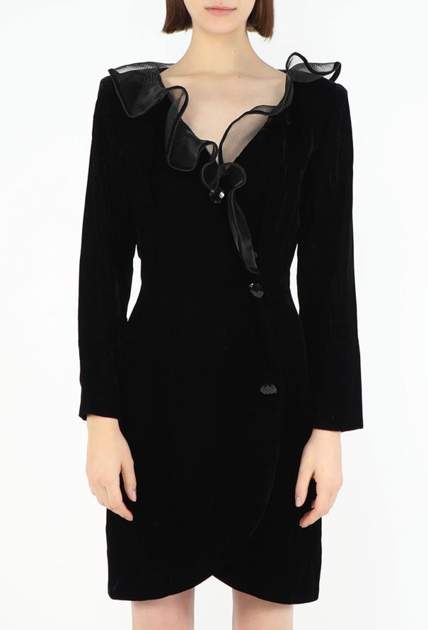 Givenchy Vintage Mesh Ruffle Dress - 4