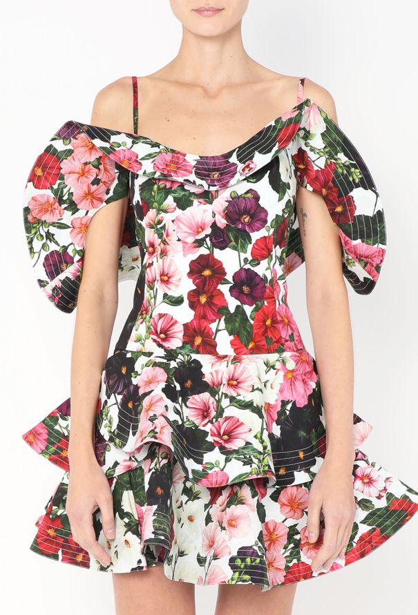 Oscar De La Renta Resort 2024 Ruffled Hollyhock Dress - 5