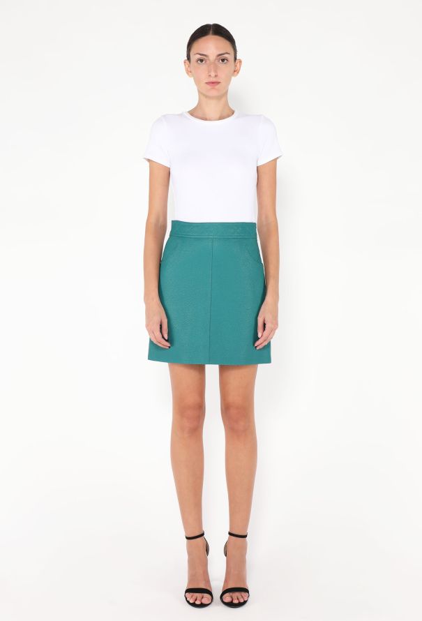 Hermès 2024 Leather Quilted Miniskirt - 3