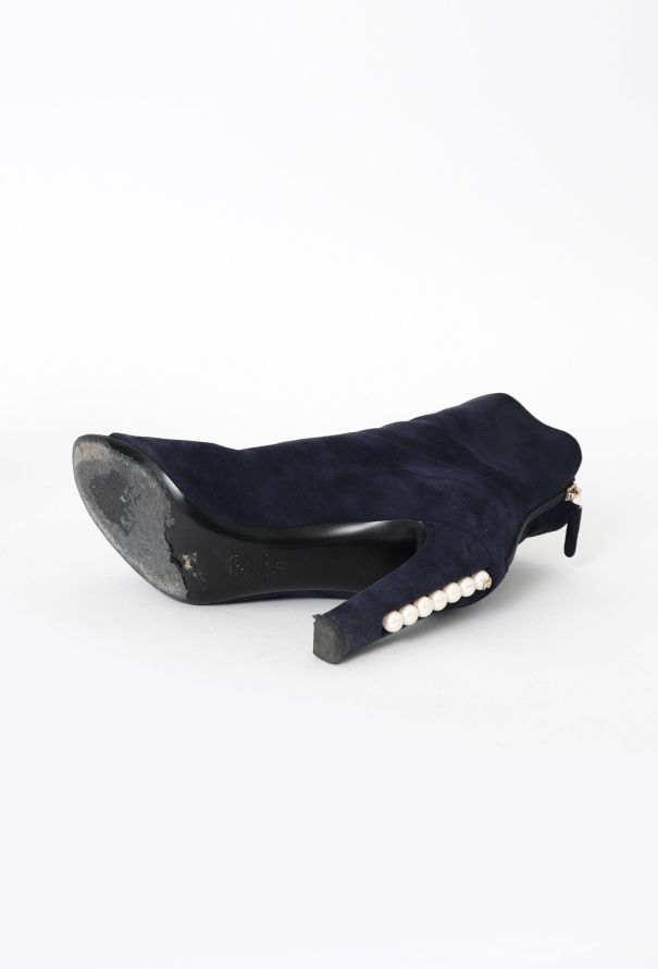 Chanel Suede Fantasy Pearl Boots - 5 Chanel Suede Fantasy Pearl Boots - 5