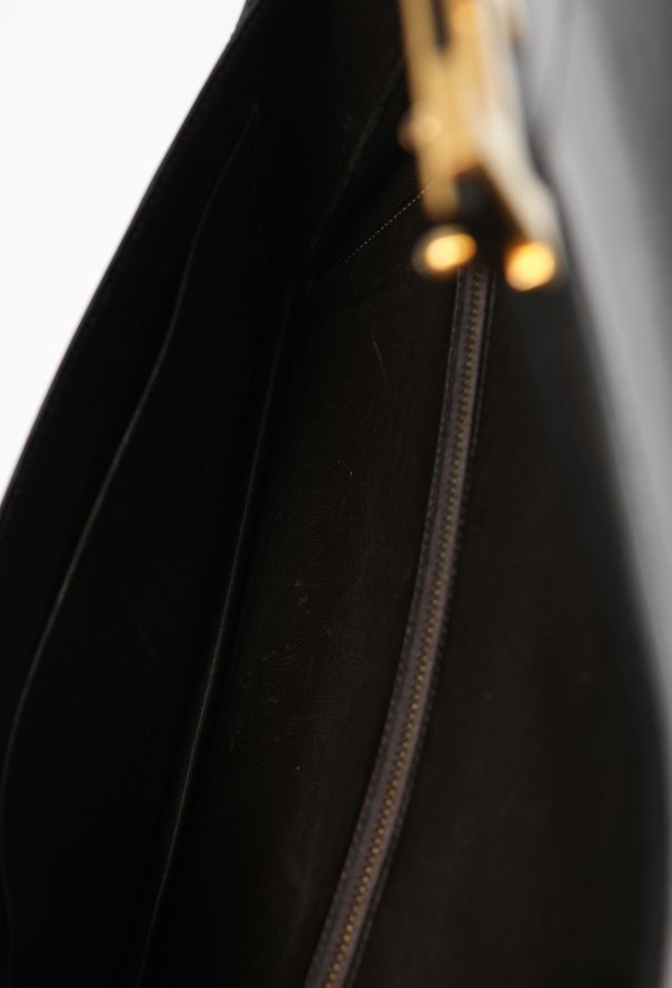 Hermès '70s Brown Box Lydie Clutch Bag - 14