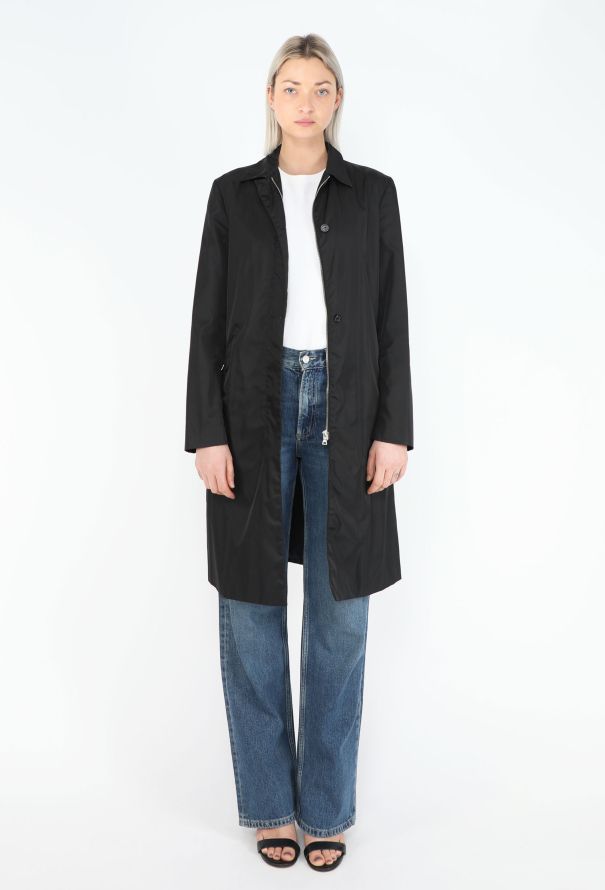 Prada Mid '90s Belted Nylon Coat - 3