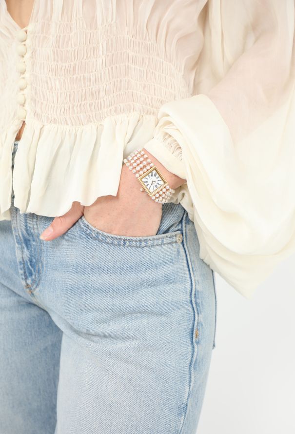 Chanel '80s Mademoiselle 18K Yellow Gold & Pearl Watch - 3 Chanel '80s Mademoiselle 18K Yellow Gold & Pearl Watch - 3