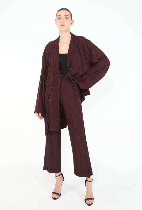 Yohji Yamamoto Floral Jacquard Tunic Ensemble - 1