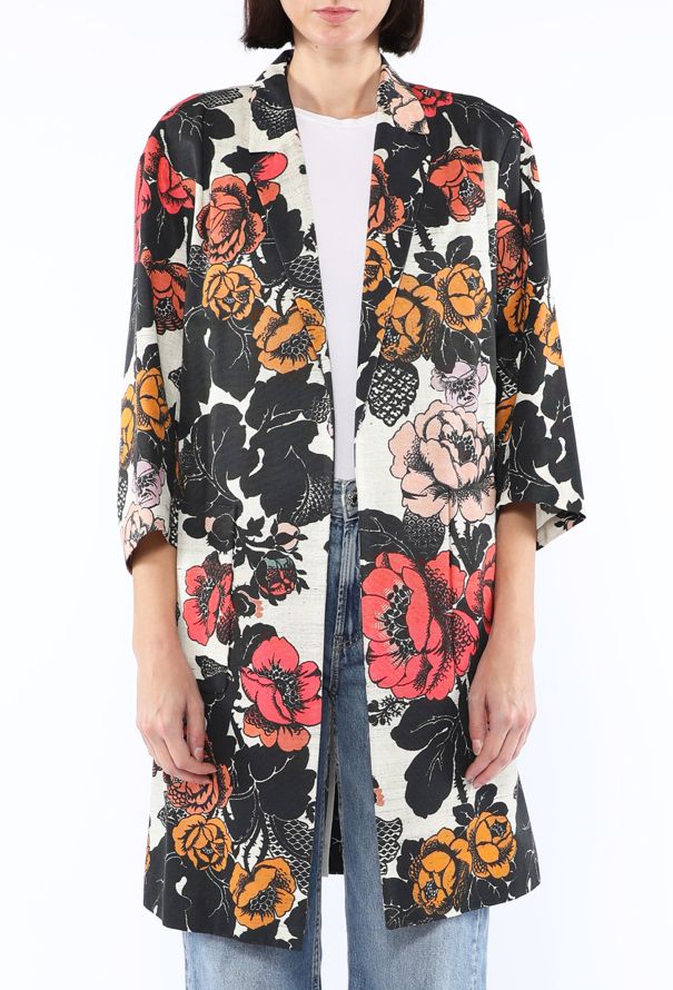 Dries Van Noten Floral Open-Front Coat - 3