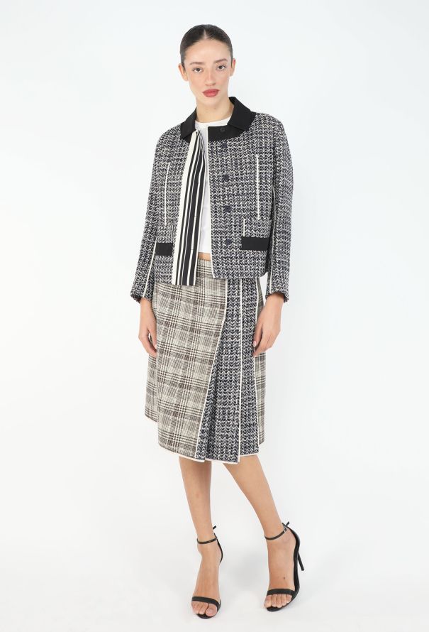 Prada S/S 2016 Patchwork Tweed Ensemble - 6